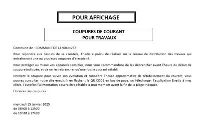 ENEDIS - coupure courant