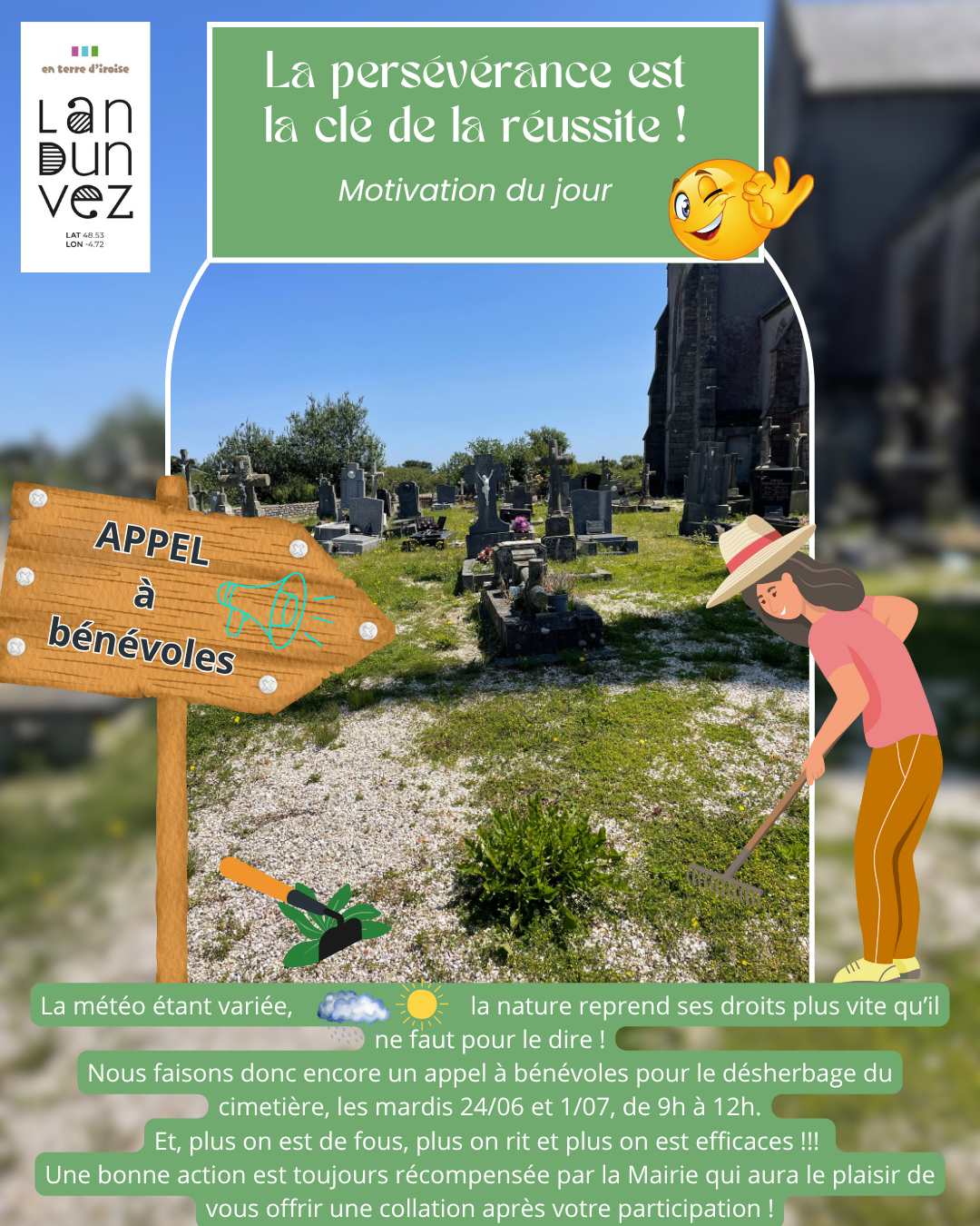 Nettoyage cimetière