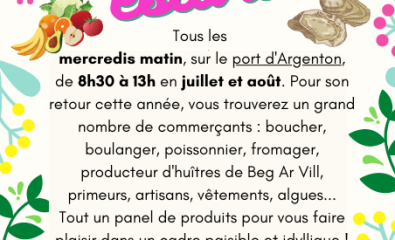 Marché estival - port d'Argenton