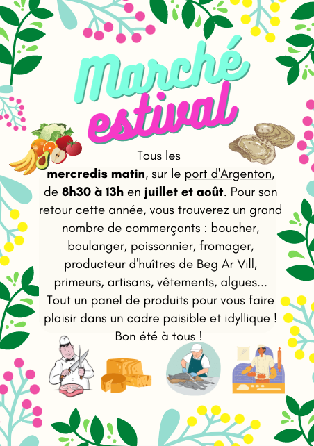Affiche marché estival