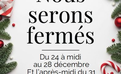 Fermeture exceptionnelle