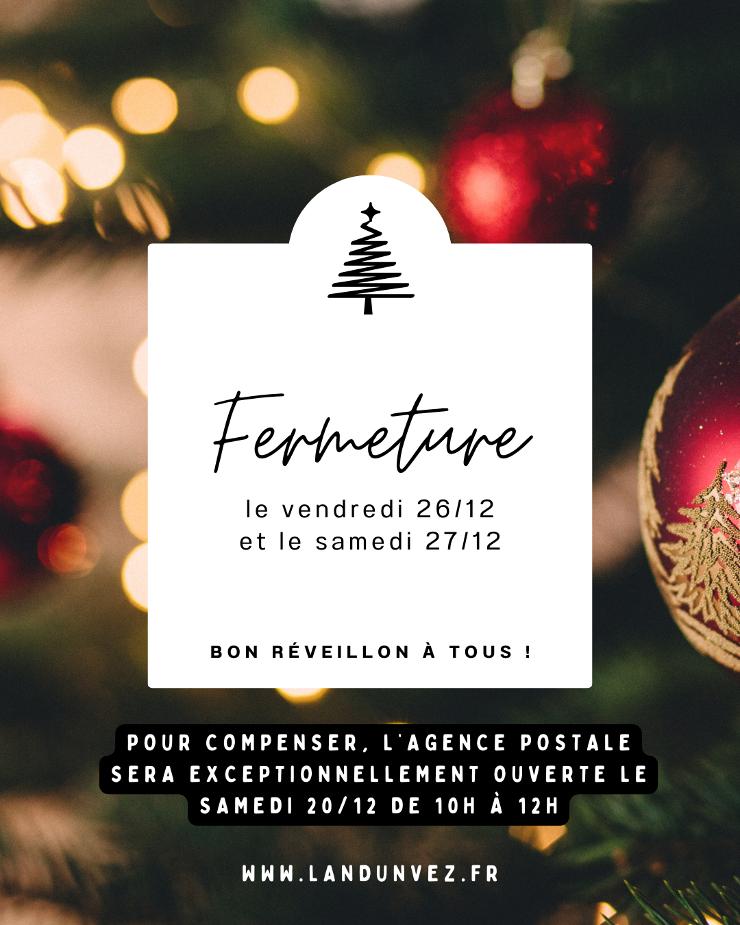 Fermeture Noël